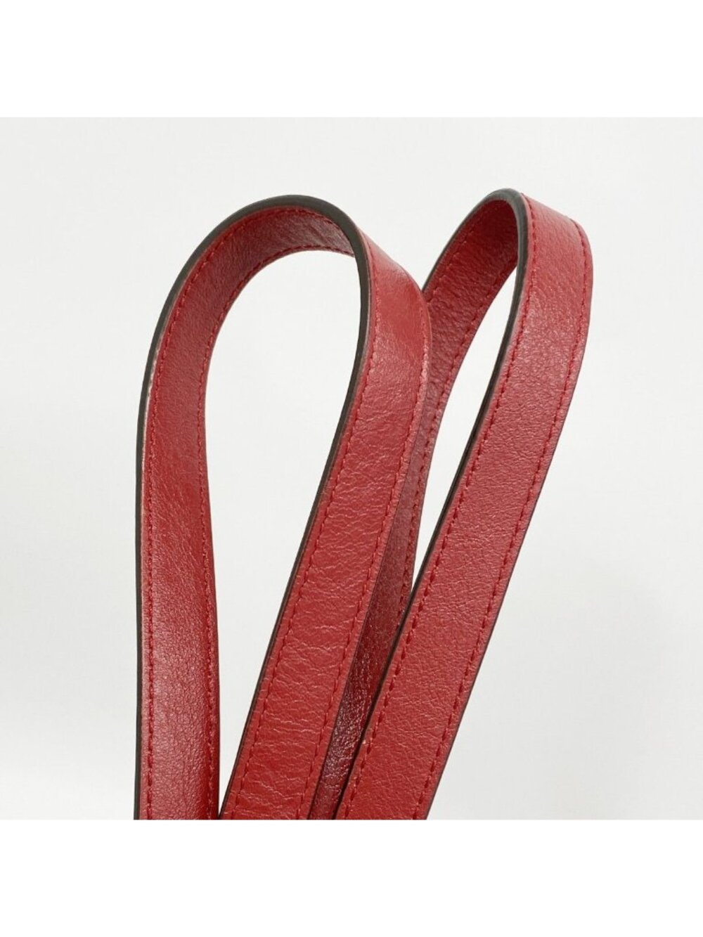 Gucci Chain Tote GG Marmont Leather Red Gold - Picture 9 of 10